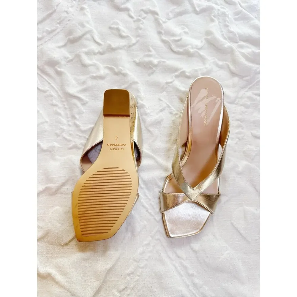 Stuart Weitzman Miami Wedge Slide Sandal Size 8